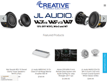 Tablet Screenshot of creativeaudio.net